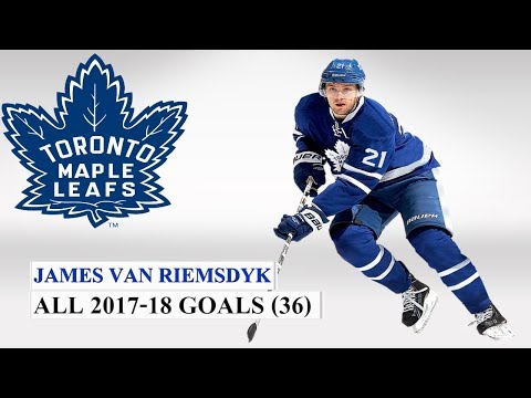 James Van Riemsdyk (#25) All 36 Goals of the 2017-2018 NHL Season
