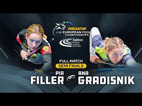 FILLER vs GRADISNIK ▸ 8-BALL ▸ 2025 PREDATOR EUROPEAN Pool Championships