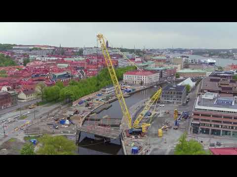 Västlänken – brolyft i Rosenlund | Trafikverket