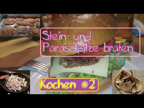 Stein- und Parasolpilze kochen/braten