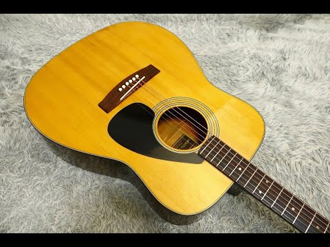 1974 made Vintage Acoustic Guitar Yamaha FG-180J Rare Black Label