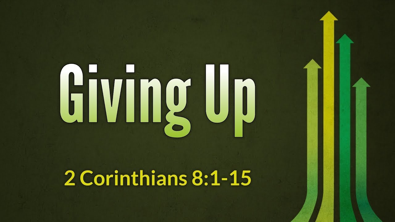 Giving Up
