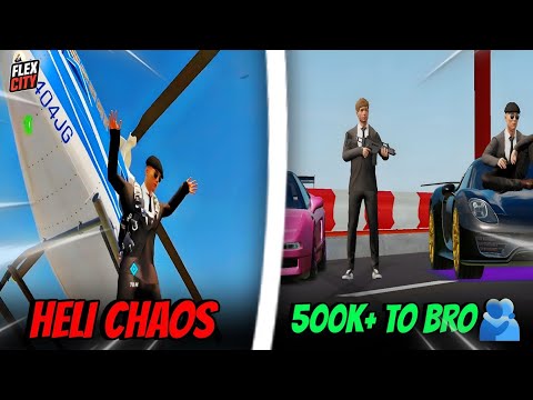 HELI CHAOS + 500K Gift to Bro 🫂 | Flex City EP11 | AKVerse 