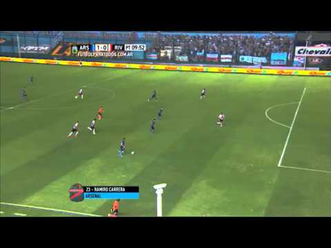 Gol de Carrera. Arsenal 1 - River 0. Fecha 5. Primera División 2015. FPT