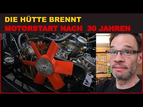 Die Hütte brennt, Start-Versuch des Motors nach 30 Jahren!!! NSU Ro 80, lebt der Wankelmotor?