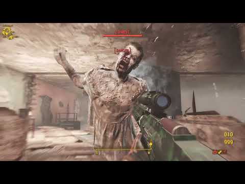 Fallout 4 Modded, Zombie World gameplay pt192  Augusta