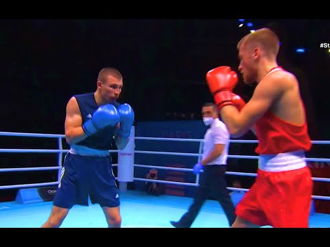 Adam Chartoi (SWE) vs Oleksandr Khyzhniak (UKR) - 🥊1/4 Box Euro Qualifiers Paris 2021.06