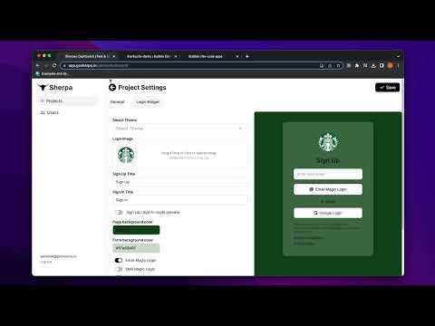 Sherpa Project Configuration and Bubble Integration
