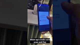 Live Bhim UPI credit card scan and Pay Paytm Bharat QR code of cake shop by rupay credit card