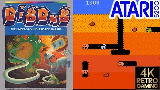 Dig Dug Atari 5200 4k Gameplay