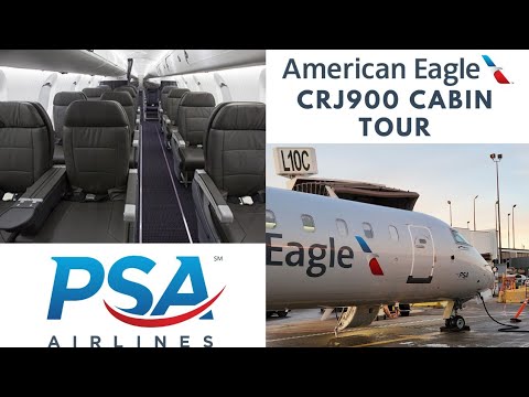 American Eagle Bombardier CRJ-900 Cabin Tour