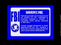 Blue FBI Warning Screens 2000 2003 VHS Version Remake