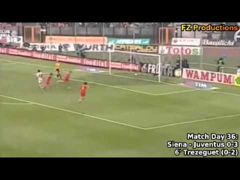Serie A 2005-2006, day 36 Siena - Juventus 0-3 (Vieira, Trezeguet, Mutu)