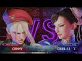 Street Fighter 6 Cammy Vs Chun Li