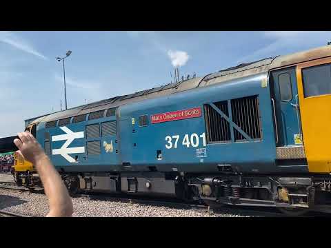 37401 thrashing at the Crewe gresty bridge open day