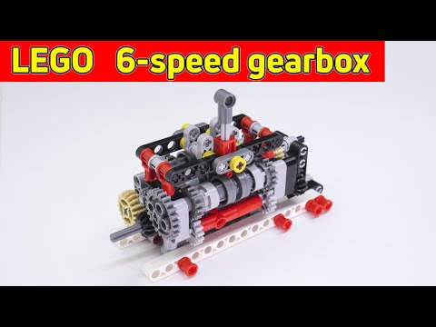 Lego Manual 6-Speed Gearbox ⚙️ | Tutorial