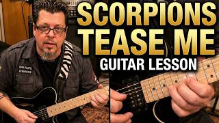 Scorpions Tease Me Please Me Guitar Lesson + Tutorial