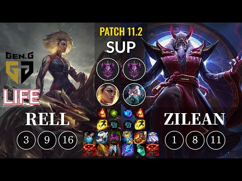 GEN Life Rell vs Zilean Sup - KR Patch 11.2