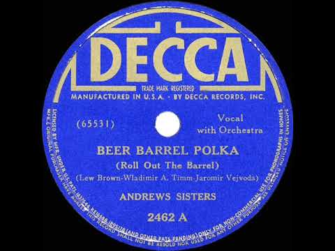 1939 HITS ARCHIVE: Beer Barrel Polka - Andrews Sisters
