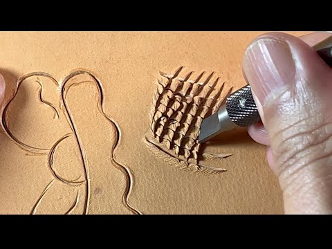 This leathercarving rotary knife has two bearings inside, flexible and sharp