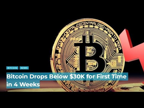 Bitcoin Drops Below $30K for First Time in 4 Weeks