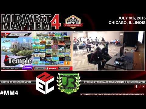 Midwest Mayhem 4 – Top 24 Losers – Pink Fresh (Bayonetta) vs. BoScotty (R.O.B., Peach)