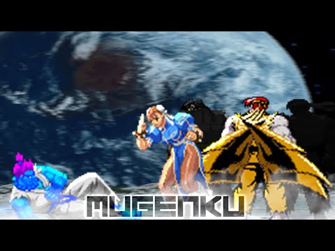 Mare Devil Akuma vs Chun Li & Ryu Super Team! S-Class Battle! Street Fighter MUGEN Multiverse