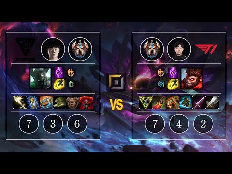 OMG Curse Mordekaiser vs T1 Canna Wukong Top - KR Patch 10.12