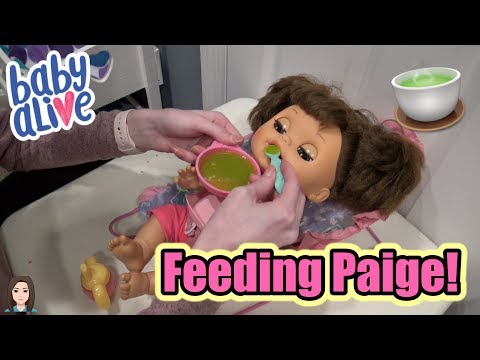 Feeding Baby Alive Paige Green Veggies! Giant Explosion! | Kelli Maple