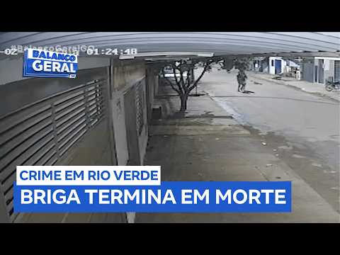 Briga no meio da rua termina com homem morto em Rio Verde (GO)