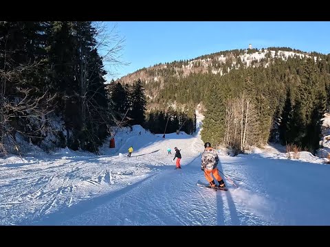 Skiing in Feldberg, Piste 9 (blue)