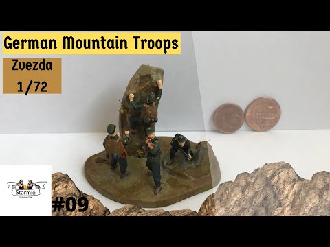 Painting Zvezda 1/72 Gebirgsjager (German Mountain Troops-WW2)