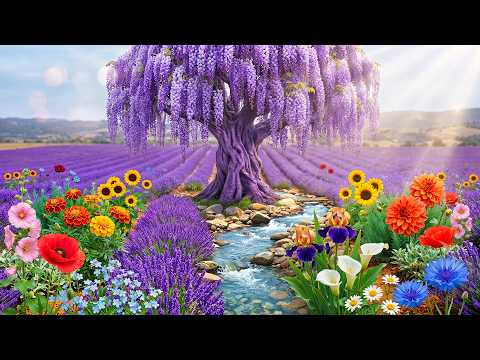 (No Ads) Dreamy Landscape Piano 🌿 Calm Piano & Nature Sounds for Stress Relief