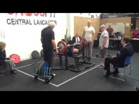 BDFPA North West Qualifier 2016 Masters 4 , 90kg class ,Bench Press 135 kg . British Record