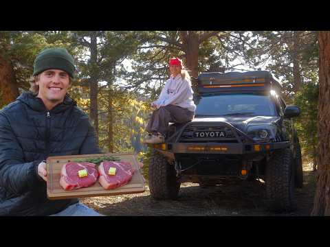 Taking a Girl Truck Camping | Cooking a Gourmet Meal