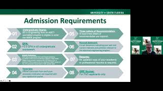 USF Department of Electrical Engineering Virtual Open House