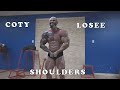 Bodybuilder Coty Losee Trains Shoulders 2 Weeks Out With Justin Harris