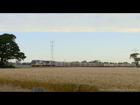 SCT 2MP9 Freight Train West Of Gheringhap (15/12/2020) - PoathTV Australian Railways