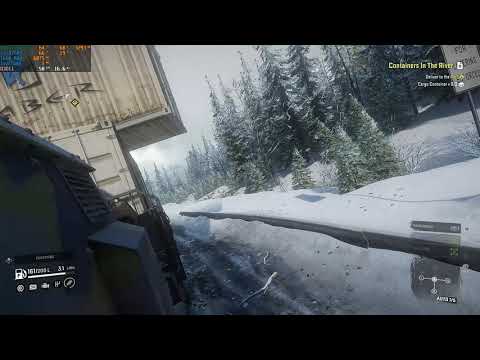 SnowRunner Walkthrough Part 108 - "Containers In The River" [2160p60]