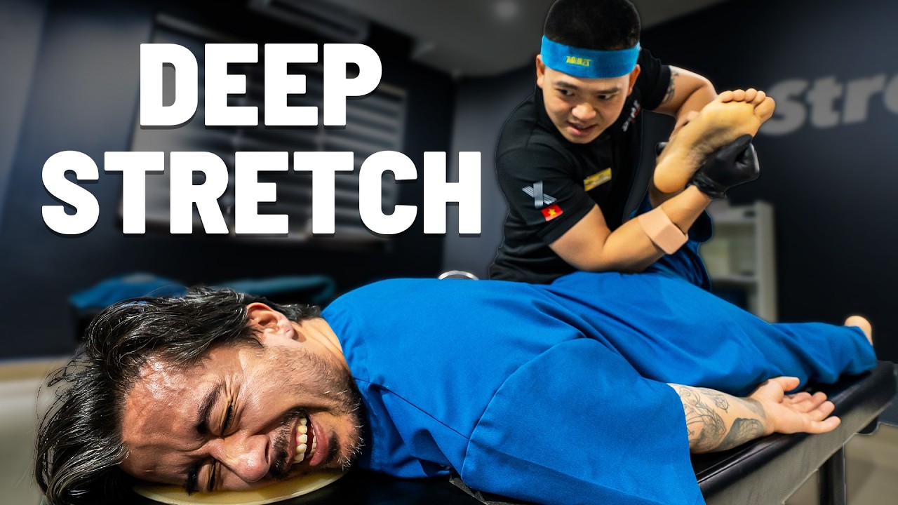 ASMR 🔥 Intense Japanese Deep Stretching at Stretch X Hanoi (1/2)