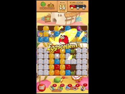 Angry Birds Blast Level 519 - NO BOOSTERS 🎈🐦🎈🐦