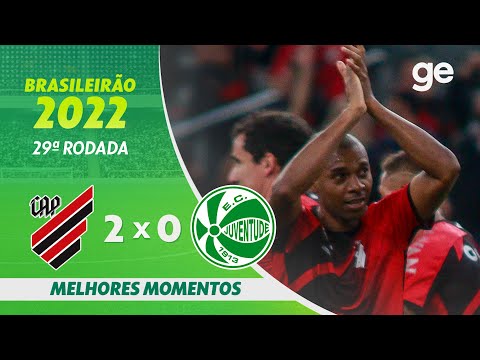 ATHLETICO-PR 2 X 0 JUVENTUDE | MELHORES MOMENTOS | 29ª RODADA BRASILEIRÃO 2022 | ge.globo