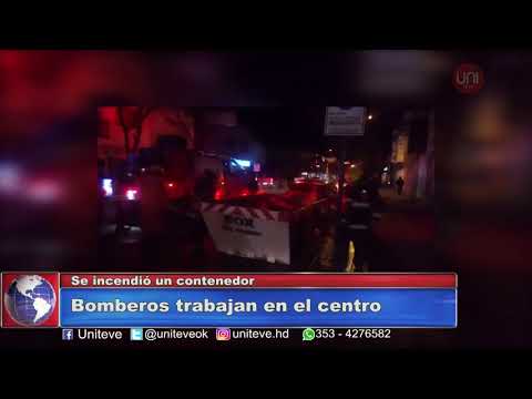 Incendio en el centro de la ciudad
