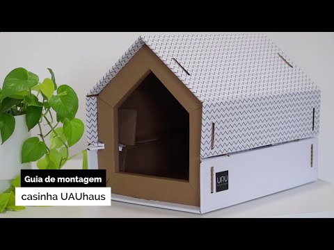 Casa para Gatos em Papelão com Arranhador | UAUhaus Viena