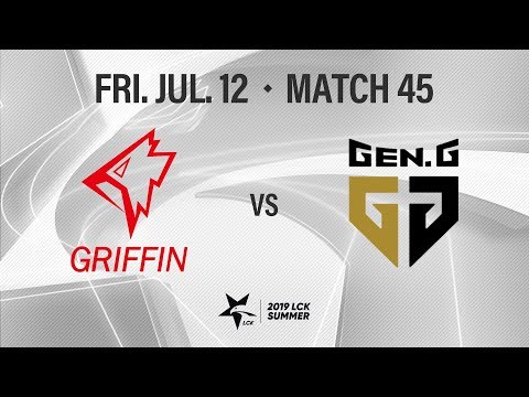 GRF vs GEN | Match45 H/L 07.12 | 2019 LCK Summer