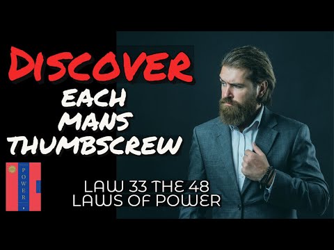 Law 33 Explained: Mastering Each Person's Weakness The 48 Laws of Power #psychology #psychologyfacts