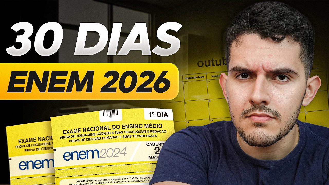 FAÇA ISSO para ser APROVADO no ENEM 2026 (30 dias finais)