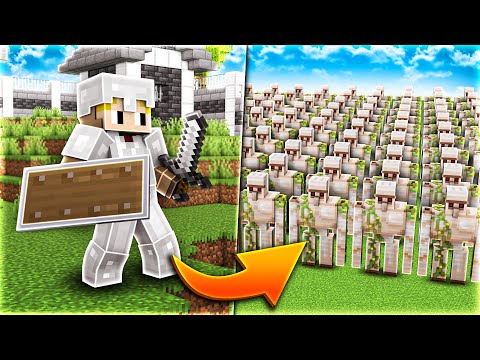 Ich baue ein eigenes EISEN Dorf mit 100 EISENGOLEMS!