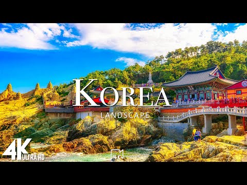 FLYING OVER KOREA (4K UHD) - Relaxing Music Along With Beautiful Nature Videos - 4K Video Ultra HD