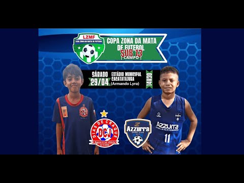 DIAS DE CRAQUE X AZZURRA. FINAL DA COPA ZONA DA MATA DE FUTEBOL SUB13 - 29/04/23